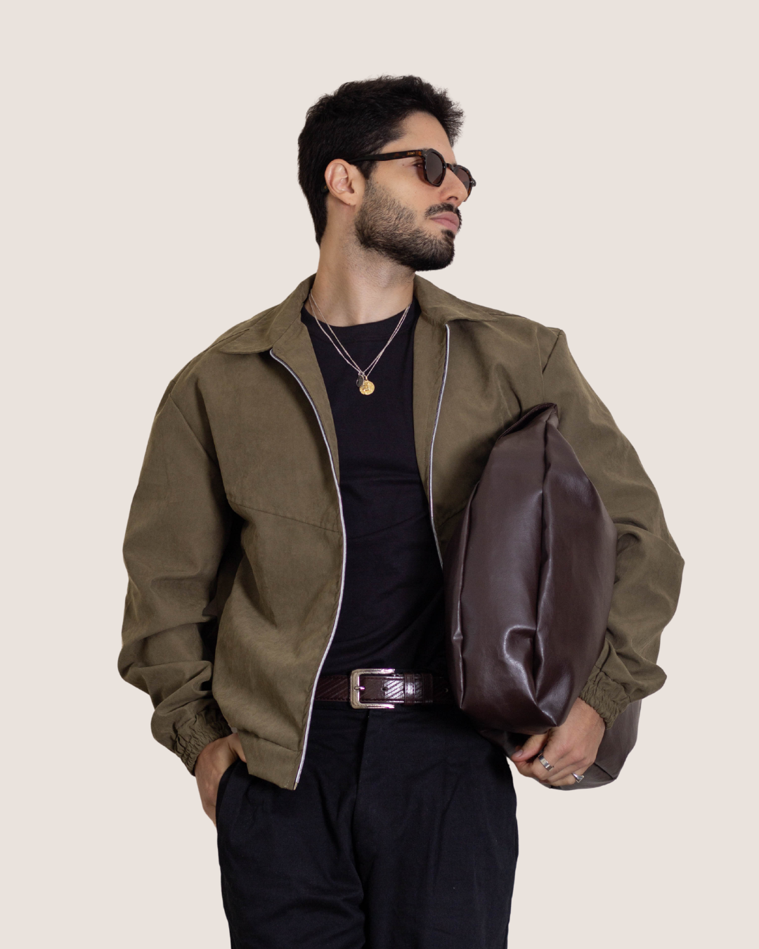 Jaqueta minimal Olive